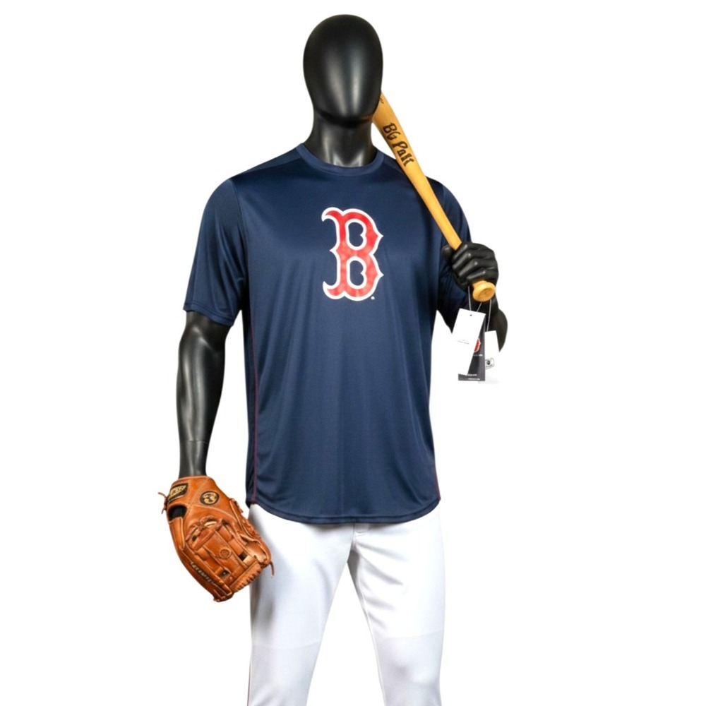 Majestic CoolBase Boston Red Sox‎ Mesh T‑Shirt XLT Big & Tall MLB Genuine B Logo